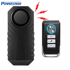 Powstation Bicycle Remote Control Alarm Wireless Waterproof Electric Motorcycles Alarm Anti-theft Security Lock For Motorcycle