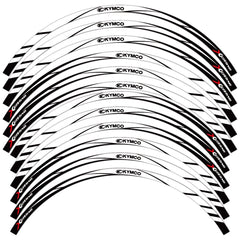 For KYMCO XCITING CT 250 300i 400 Motorcycle Rim Sticker Scooter wheel Decal Reflective 15″14″ Strip Tape Accessories Waterproof