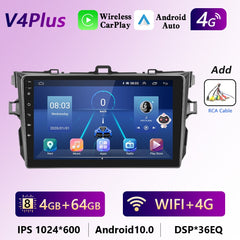 Podofo Multimedia For Toyota Corolla 2006-2012 Android Auto Radio Car Intelligent System Audio 2Din Head Unit Stereo Receiver