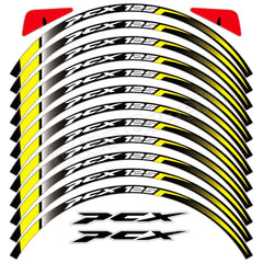 For HONDA Pcx125 Pcx160 PCX125 160 Motorcycle Wheel Sticker Reflective Rim Decals Scooter Stripe Tape Waterproof Accessiries