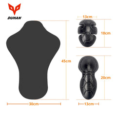 DUAHN Motorcycle Protective Gear Motocross CE Protector Knee Pad Motorbike Body Armor Motorcycle Biker Equipment