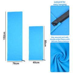 Sports Microfiber Quick Dry Pocket Towel Portable Ultralight Absorbent Large Towel for Swimming Pool Swim Gym Fitness Yoga Beach