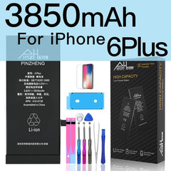 PINZHENG Original High Capacity Battery For iPhone 5S SE 5 6 6S 7 8 Plus Phone Replacement Batteries Warranty One Year Bateria