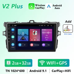 Podofo Multimedia For Toyota Corolla 2006-2012 Android Auto Radio Car Intelligent System Audio 2Din Head Unit Stereo Receiver