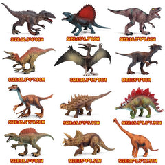 Oenux Prehistoric Jurassic Dinosaurs World Pterodactyl Saichania Animals Model Action Figures PVC High Quality Toy For Kids Gift