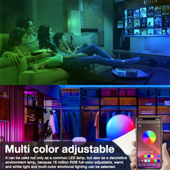 CORUI Tuya Smart Wifi Bulb Dimming Light Bulb E27 RGBCW Voice &amp; Smart Life &amp; SmartThings Control Support Alexa Google Home Alice