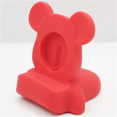 New Silicone Charger Stand For Apple Watch Serie 7 6 5 4 3 2 SE For Iwatch Cartoon Cute Bear Charging Desktop Holder Accessories