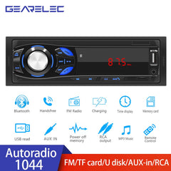 Gearelec Car radio 1 Din Bluetooth Radio Car MP3 Player FM USB Auto Stereo Audio Stereo Digital Audio FM Music Stereo Autoradio