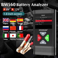 KINGBOLEN BM560 BM550 Car Battery Tester 24V 6V 12V Detect Auto Battery Analyzer 100-2000 CCA Battery Waveform Car Battery Tool