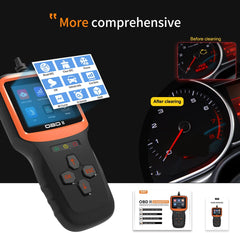 Eobd Obd 2 obd2 scanner professional tool Reset Clear Check engine Fault Light code reader scan car diagnostic tools cars full