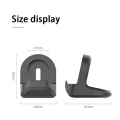 Silicone Charge Stand Holder Station dock For iWatch Vertical Base Station Charger Cable for Apple Watch Series 1/2/34/5/SE/6