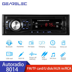 Gearelec Car radio 1 Din Bluetooth Radio Car MP3 Player FM USB Auto Stereo Audio Stereo Digital Audio FM Music Stereo Autoradio