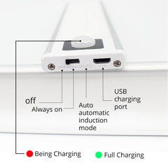 LED Night Light Kitchen Light 20/40/60CM Motion Sensor Under Cabinet Light Wardrobe Lamp for Kitchen Cabinet Bedroom Wardrobe