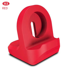 Silicone Charge Stand Holder Station dock For iWatch Vertical Base Station Charger Cable for Apple Watch Series 1/2/34/5/SE/6