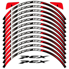 For HONDA Pcx125 Pcx160 PCX125 160 Motorcycle Wheel Sticker Reflective Rim Decals Scooter Stripe Tape Waterproof Accessiries