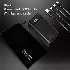 Power Bank 50000mAh Large Capacity LED Powerbank 50000 mAh 2.1A Fast Charging External Battery Charger For iPhone Xiaomi Samsung