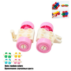 New Large Building Blocks Children Toys Cartoon Princess Carriage Car Airplane Vehicle Model Big Size Bricks Gift For Children