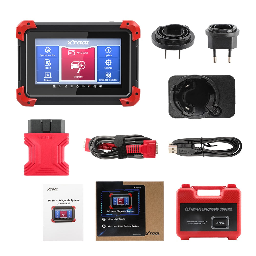 XTOOL D7 OBD2 Scanner Automotivo Car Diagnostic Tool Key Programmer Code Reader OBDII Key Coding full system diagnostic Tools