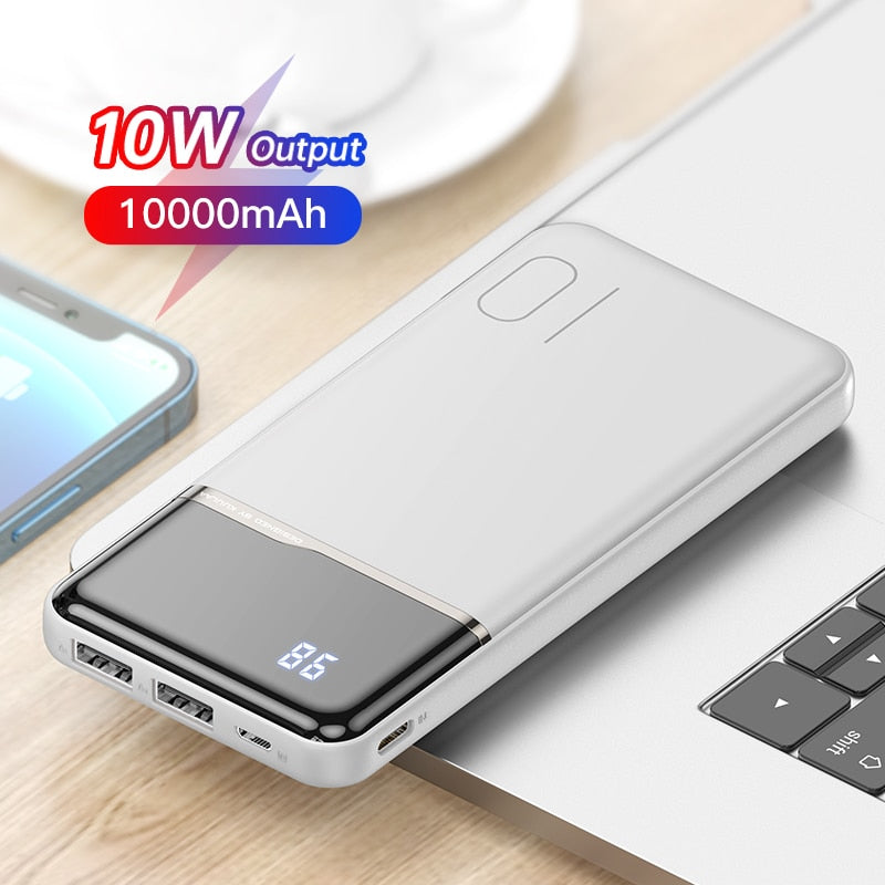 KUULAA Power Bank 10000mAh Portable Charging PowerBank 10000 mAh USB PoverBank External Battery Charger For iPhone 14 13 Xaiomi