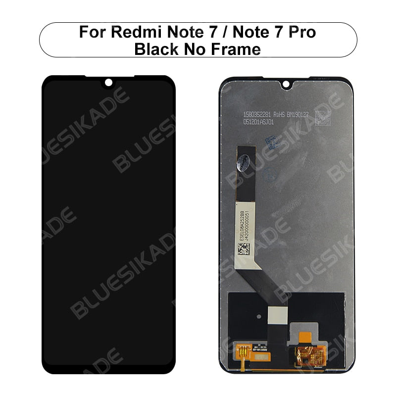 Original 6.3&quot; For Xiaomi Redmi Note 7 LCD Display Touch Screen For Redmi Note 7 Pro LCD Digitizer M1901F7G M1901F7H Replacement