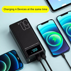 Power Bank 50000mAh Large Capacity LED Powerbank 50000 mAh 2.1A Fast Charging External Battery Charger For iPhone Xiaomi Samsung