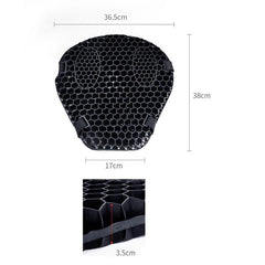 Motorcycle Honeycomb Gel Seat Cushion 3D Mesh Fabric Comfort Autobike Decompression Cover Shock Absorbing Relief Cushions